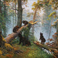 "Morning in a Pine Forest" Artists: Ivan Shishkin and Konstantin Savitsky | JadedGemShop Diamond Painting Kit